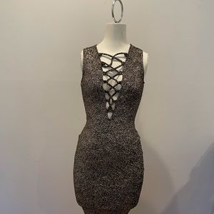 Black and Gold Dress